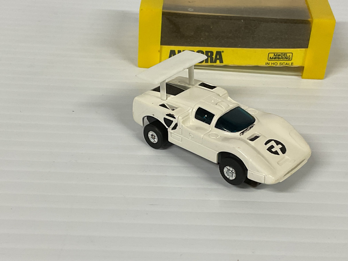 Aurora AFX Chaparral 2F " Tuff Ones" snow wht/black #7 Thunder-jet  | 1476 | Aurora - AFX- Model Motoring