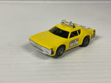 Aurora AFX non-magnatraction Matador Taxi Yellow w/scuff mark  | 1938 | Aurora - AFX
