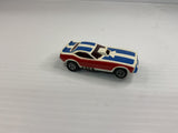 Aurora AFX non-magnatraction Plymouth "Cuda" Funny Car White/Red/Blue | 1758 | Aurora - AFX