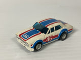 Aurora AFX magnatraction Ford Escort White/Red/Blue (#46 in Red)  | 1951 | Aurora - AFX