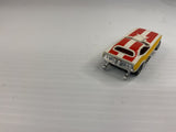Aurora AFX non-magnatraction Plymouth "Cuda" Funny Car White/Red/Mustard | 1758 | Aurora - AFX