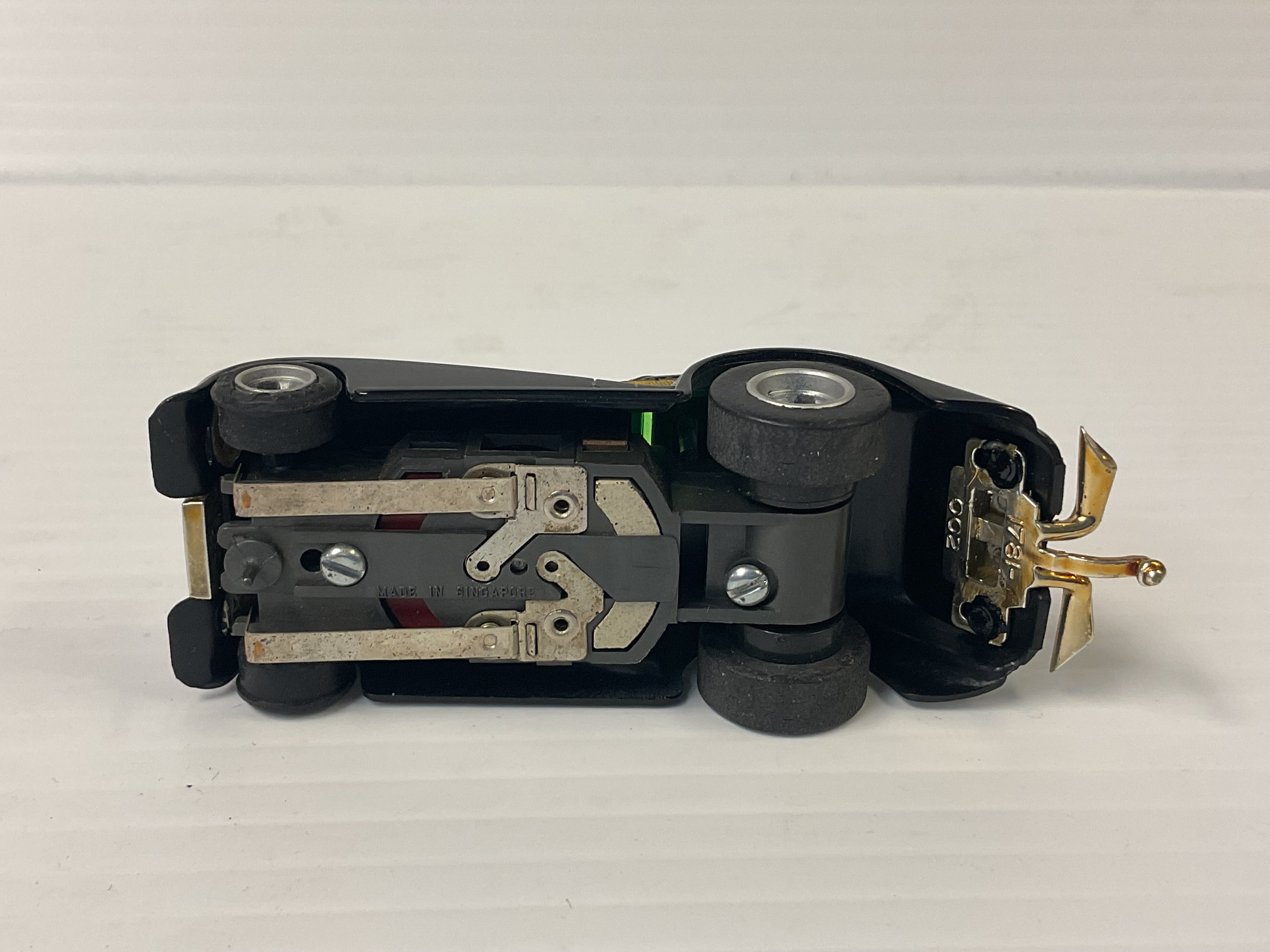 Aurora AFX magnatraction Roarin Rolls “ golden ghost “ black white