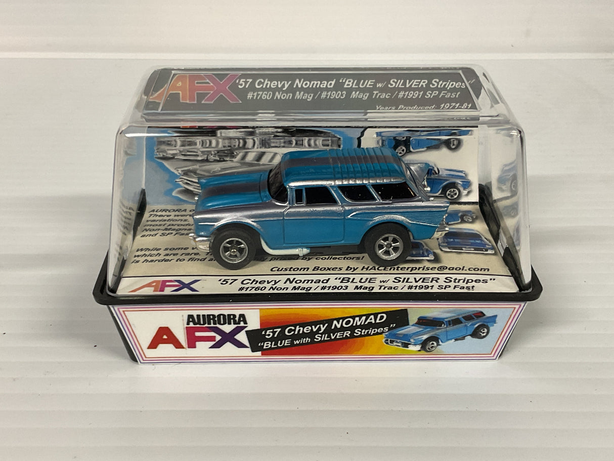 Aurora AFX 1957 Chevy Nomand ' Blue w/Silver stripes" Non Mag | 1760 | Aurora - AFX