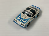 Aurora AFX magnatraction Pontiac, Firebird Trans Am, white/light blue/dark blue | 1981 | Aurora - AFX