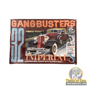 1932 Chrysler Imperial convertible model kit box art for MPC MPC926