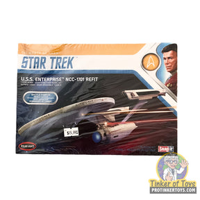 Star Trek U.S.S. Enterprise model kit box art for Polar Lights POL974