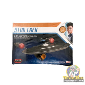 Star Trek U.S.S. Enterprise model kit box art for Polar Lights POL971
