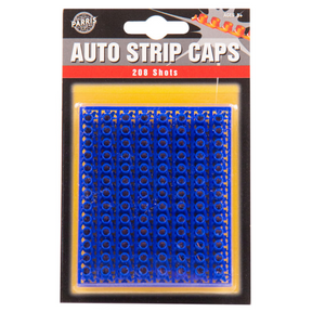 Blue strip caps, 208 single-action shots, packaged for sale for Parris Toys 915