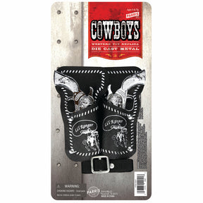 Double holster and belt toy replica for children, featuring "Cowboys" text for Parris Toys 9941