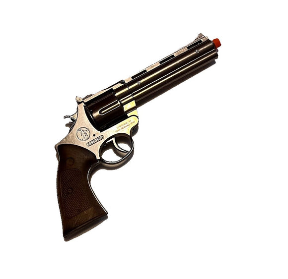 Police Colt Python Style Zombie Toy Cap Revolver - Silver | 123/0 | Gonher