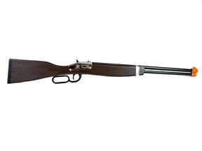 Black and brown replica saddle gun with die-cast barrel and trigger for 2700