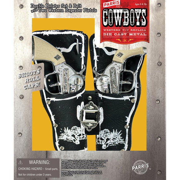 Parris Western Repeater Pistols & Double Holster | 5506 | Parris Toys