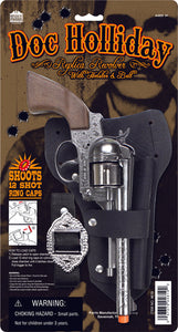 Doc Holliday Single Holster Set Revolver | 4619 | Parris Toys