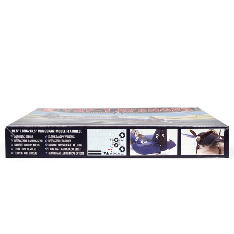 Grumman TBF-1 Avenger Torpedo Bomber United States Navy - WWII  1/48 Scale Model Kit | AMT1377 | Round2