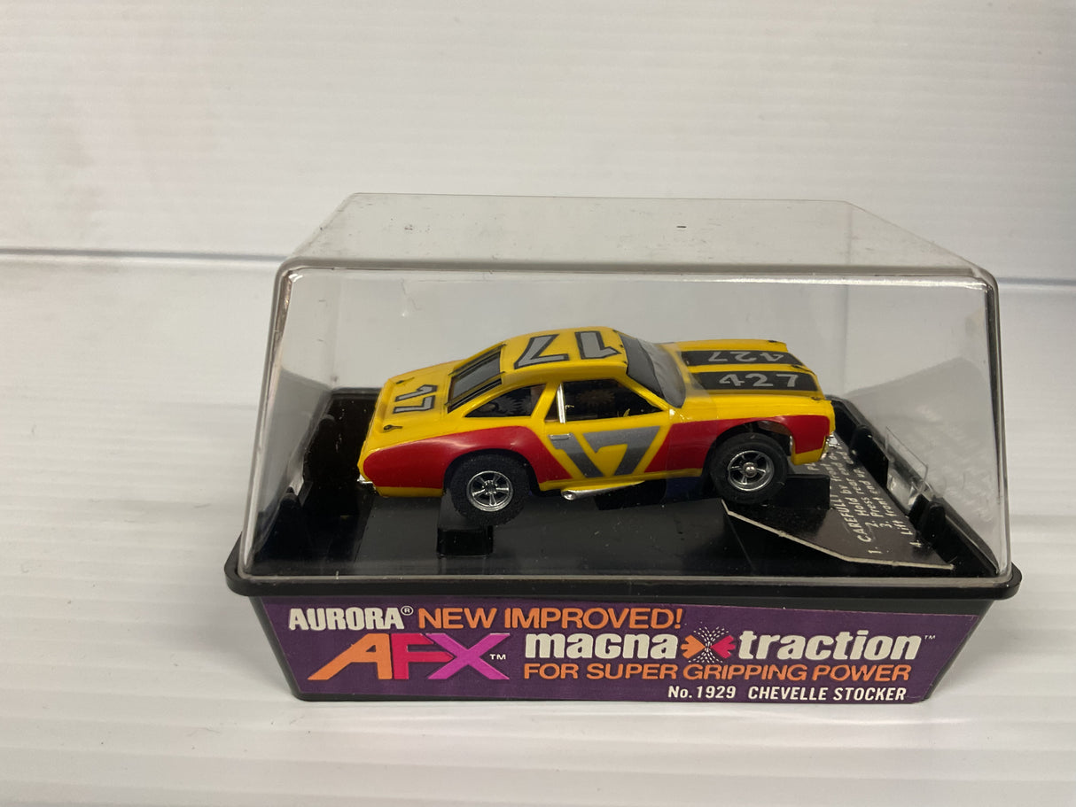 Aurora AFX Chevelle Stocker Yellow/red Banded | 1929 | Aurora - AFX