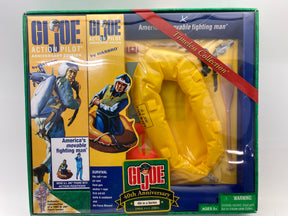 Action figure survival gear set with yellow rescue sling and accessories for Hasbro 80778