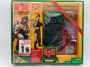 Action figure set with accessories, featuring GI Joe Communications Action Marine for Hasbro 80779