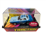 Plymouth Stock car Blue Xtraction Chassis Slot Car | 401-6 | Auto World