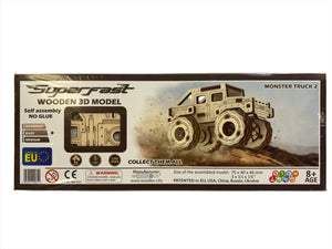 Wooden Monster Truck 2 | 502382 | Wooden City