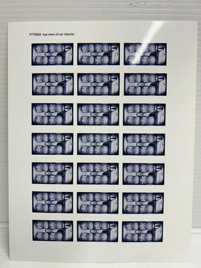 Top view of car interior showing multiple seating arrangements for PTT PTT0061