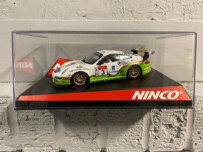 Scale model of a 2007 Porsche 997 Nupel Team Costa Daurada race car for Ninco 50478