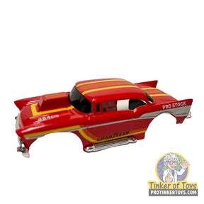 Red 1957 Chevy Hardtop 454 Pro Stock slot car for Tyco B6978
