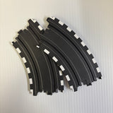 9" Radius 1/8 Curve Track 2 Pk-White Graphic | H0004-WG | Auto World