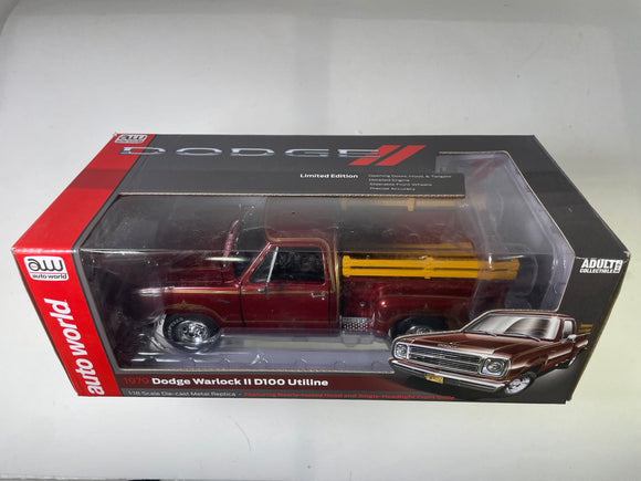 Second Chance 1979 Dodge D100 Stepside Warlock II 1:18 Scale Diecast | AW298 | Round2