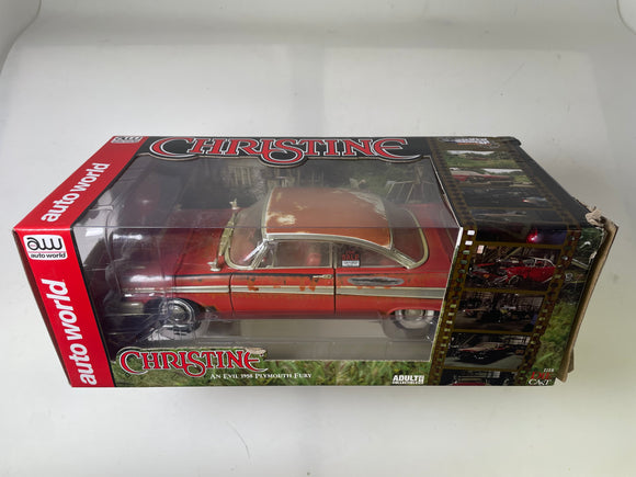Second Chance 1958 Plymouth Fury, Red w/ Rust 1/18 scale Diecast Car | AWSS119 | Round2