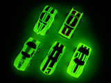 Nite Glow Tyco 440 and 440-X2 HO Slot Cars | 15011 | 15012 | 7027 | 7046 | 7047 | Tyco Magnum 440-X2