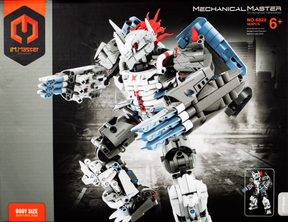 Large, detailed mechanical robot model kit, assembled and posed dynamically for iM.Master IMM6822