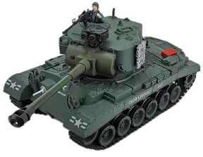 RC model of a US M26 Snow Leopard tank, 1/18 scale, with a figure for Tank Force IMX18901