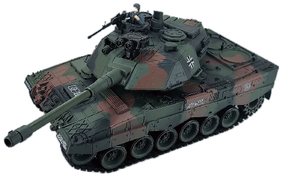Remote-controlled Leopard 2 tank model in camouflage colors for Tank Force IMX18905