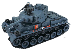 Remote-controlled 1/18 scale model of a German Panther III tank for Tank Force IMX18908