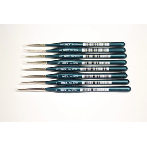 Assortment of synthetic Kolinsky picks in various sizes for IMEX IMX9731-38