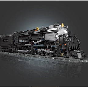 Large steam locomotive model on tracks, detailed replica of a historic train for JIE STAR JIE59005