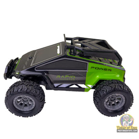 Black and green remote control monster truck for hobbyists for IMEX MIC1438