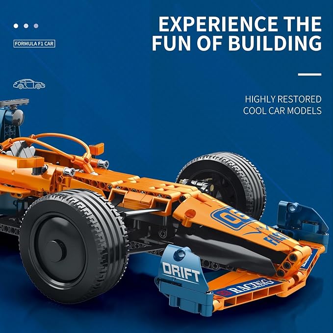 1/8 RC Mclaren F1 Race Car (928 Pcs) | REO11006 | Reobrix