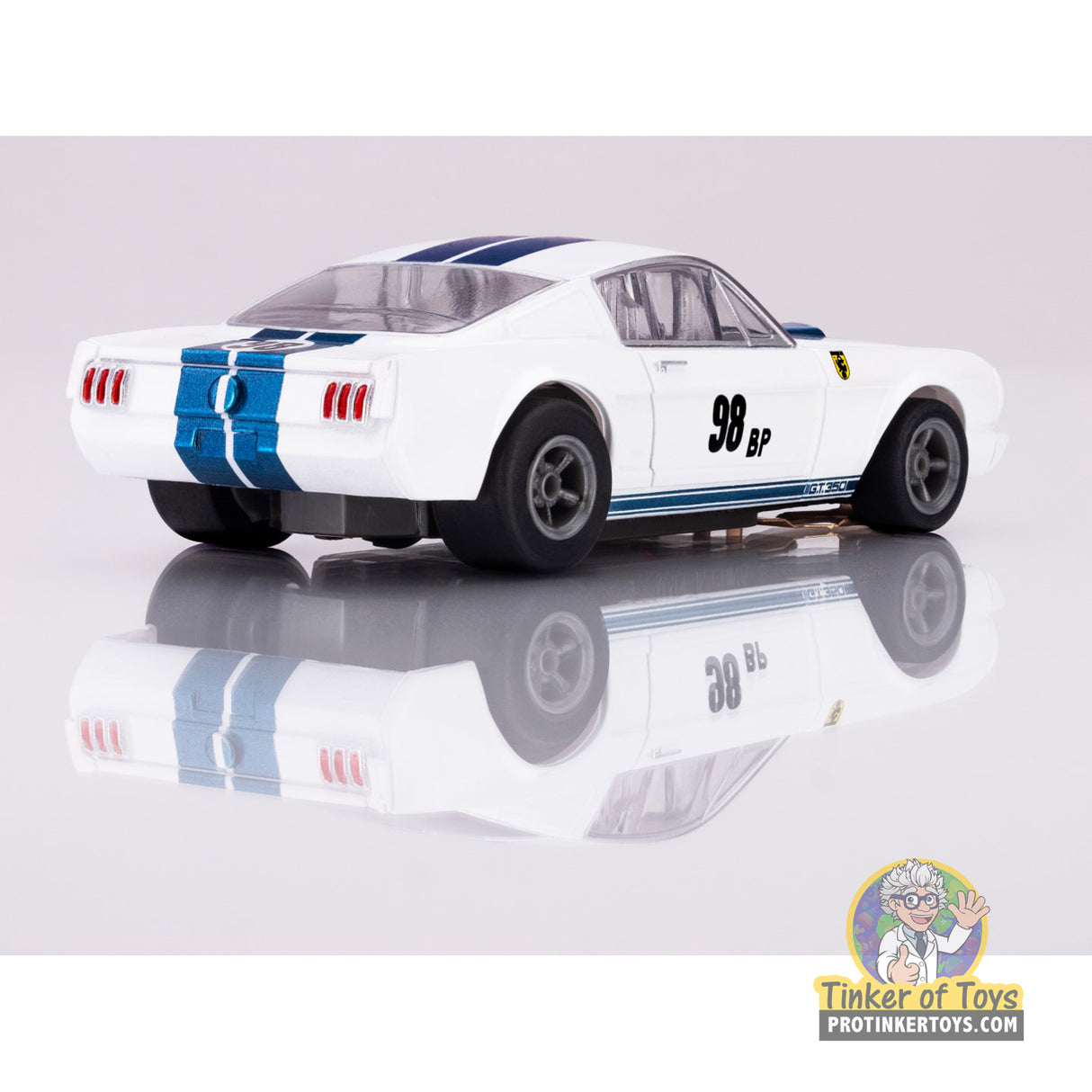 Mustang GT350R - 1965 Wht/Blu Miles | 22125 | AFX/Racemasters