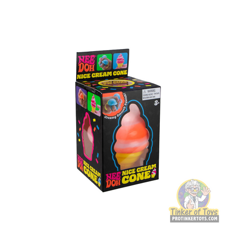 Boxed toy set for making colorful, pretend nice cream cones for Schylling NCCND