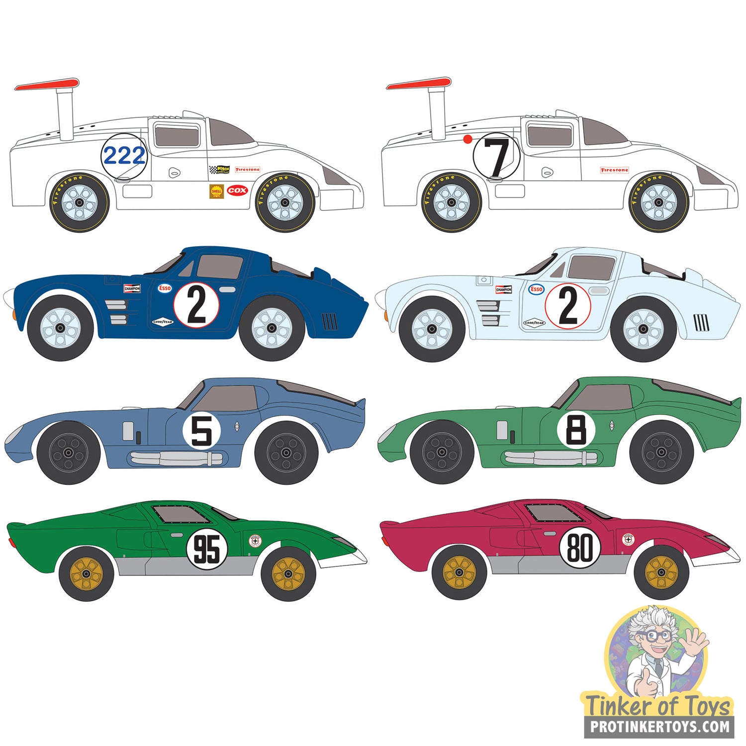 Thunderjet 2025 Release 1 GT Icons (All 8 Unopened) | SC415 | Auto World