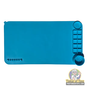 Blue silicon tray with molded sections for crafting or painting for KQ-52207