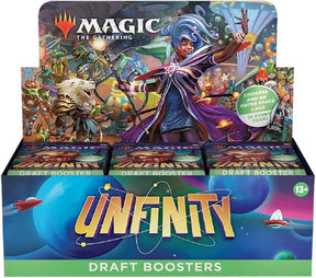 Magic: The Gathering Unfinity Draft Booster pack featuring diverse characters for 5248