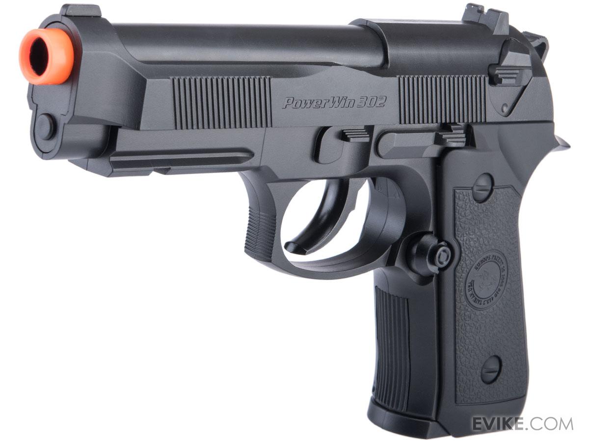 Win Gun High Power M9 CO2 Powered Airsoft Gas Pistol | GP-WG-CO2-M9-B | Evike