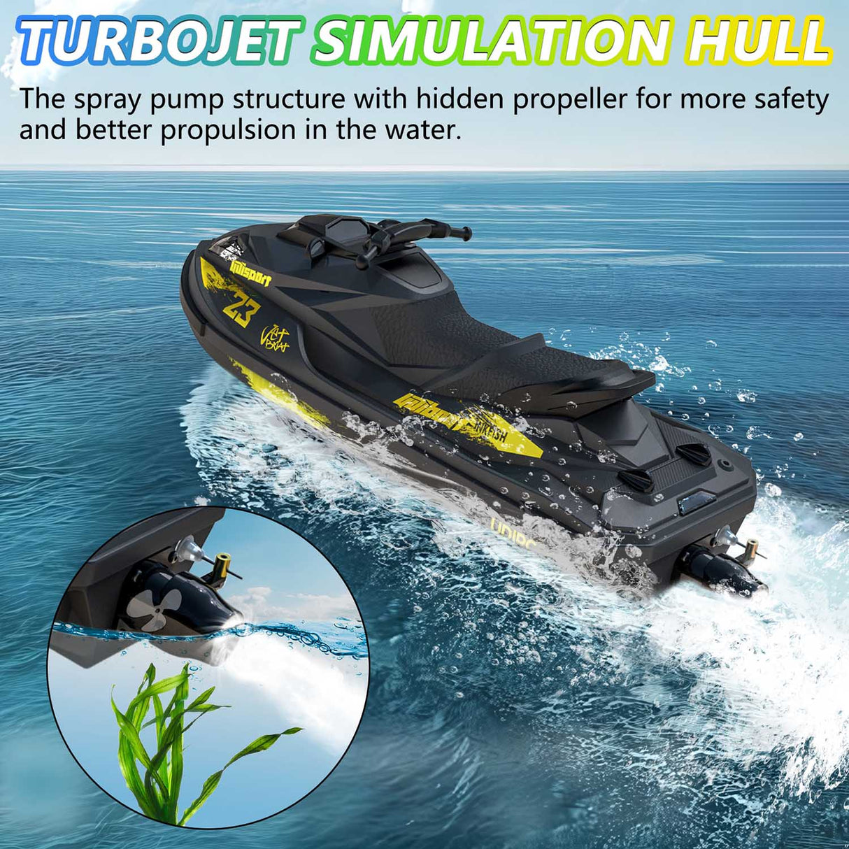 UDI RC Inkfish Electric RTR Brushless Jet Ski w/2.4GHz Radio, Battery & Charger