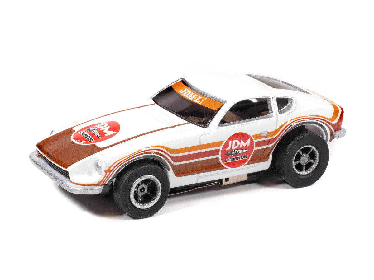 XTraction 1972 Datsun 240Z JDM Legends (White w/Red, Orange & Brown) 1A | SC426 | Auto World