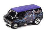 4Gear 1973 Dodge Van Fender (Black & Purple w/Wizard Graphics) 2A | SC426 | Auto World