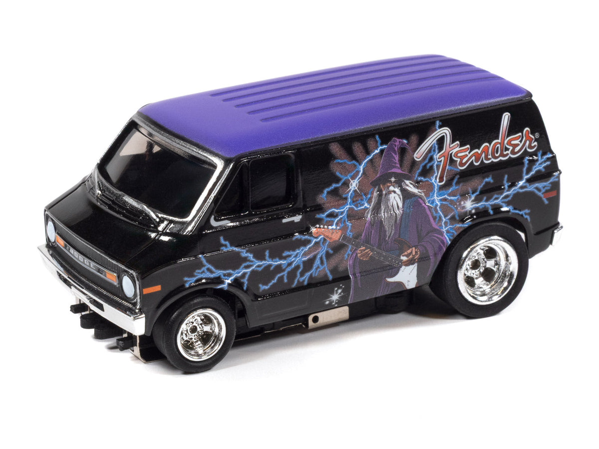 4Gear 1973 Dodge Van Fender (Black & Purple w/Wizard Graphics) 2A | SC426 | Auto World