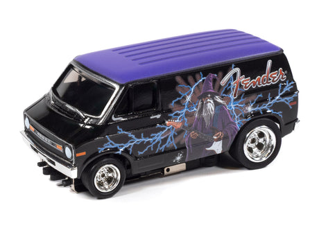 4Gear 1973 Dodge Van Fender (Black & Purple w/Wizard Graphics) 2A | SC426 | Auto World
