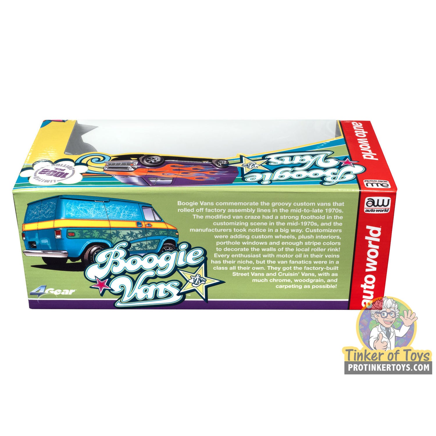 4Gear 1973 Dodge Van (3 Car Set) (AW Exclusive) SCM165 Auto